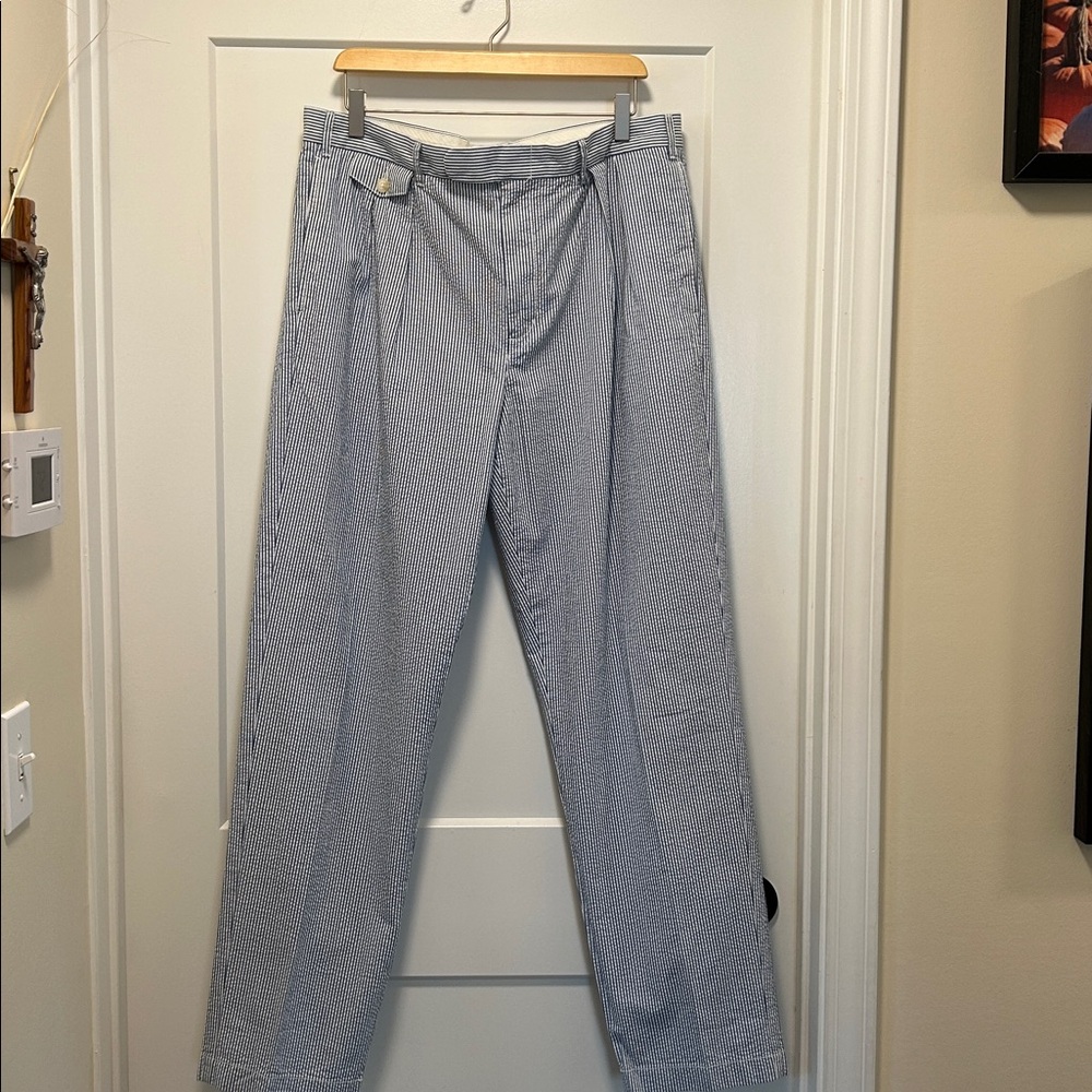 JCREW Blue Striped Pants excellent condition smoke and pet free home